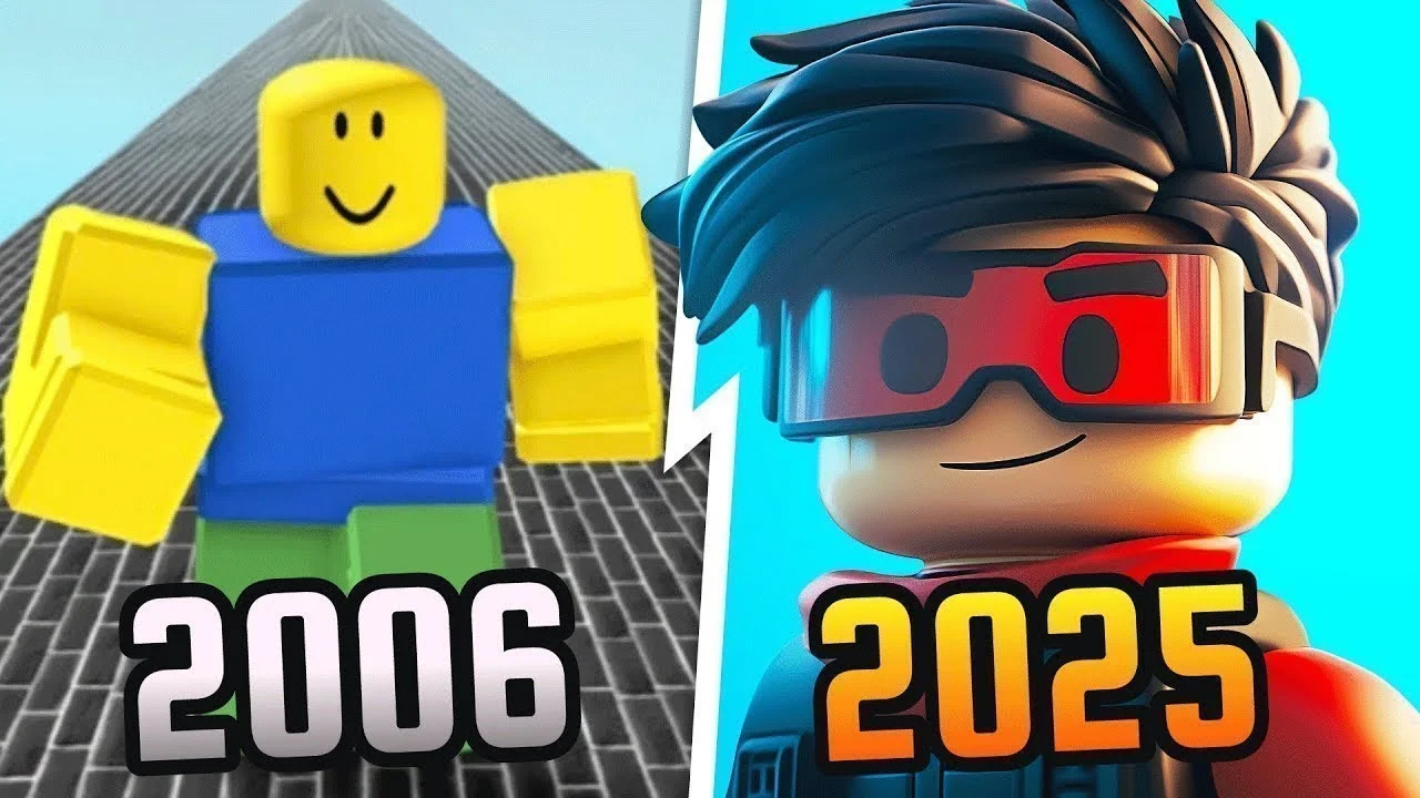 Evolución de Roblox de 2006 a 2025