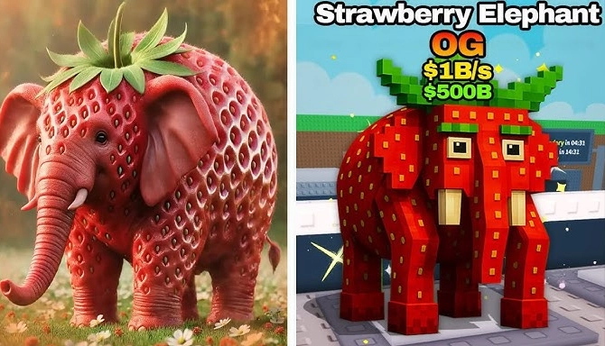 Strawberry Elephant en Roblox