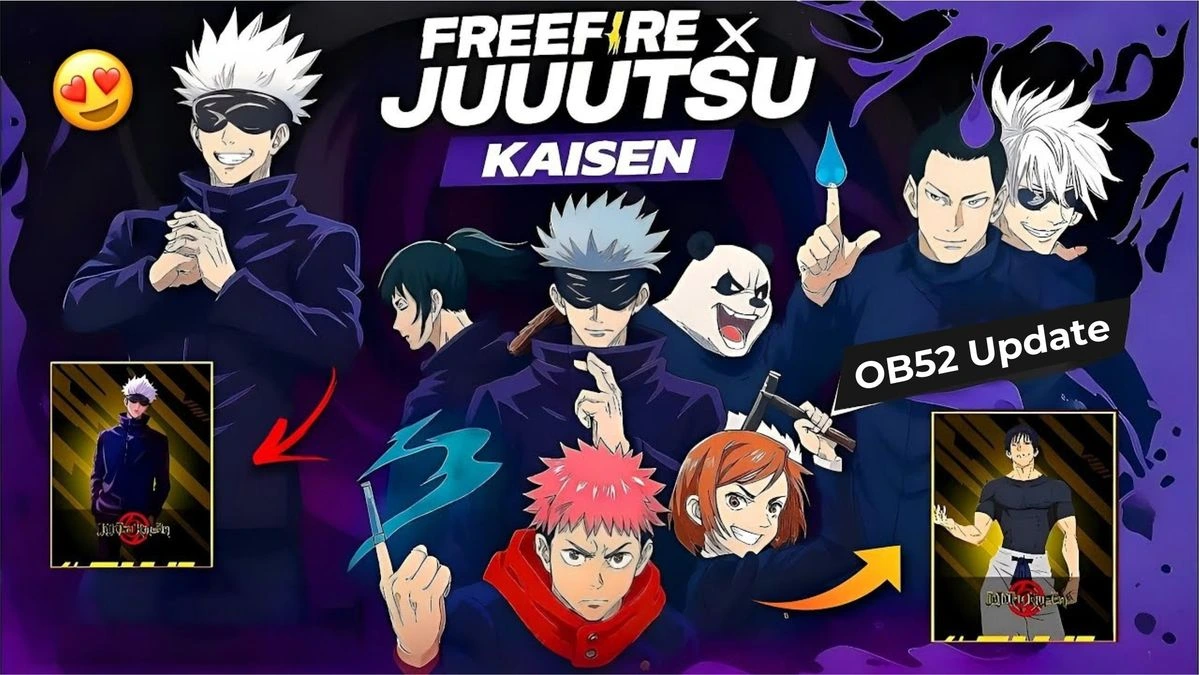 Colaboración Free Fire x Jujutsu Kaisen